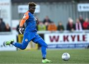 9 May 2022; St Patrick's Athletic goalkeeper Joseph Anang during the SSE Airtricity League Premier Division match between Derry City and St Patrick's Athletic at The Ryan McBride Brandywell Stadium in Derry. Photo by Ramsey Cardy/Sportsfile
