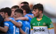 11 May 2022; Offaly goalkeeper Sean Kavanagh after his side's defeat in the Electric Ireland Leinster GAA Minor Football Championship Semi-Final match between Dublin and Offaly at Parnell Park in Dublin. Photo by Seb Daly/Sportsfile