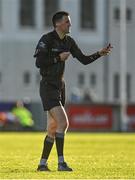11 May 2022; Referee Andrew Smith during the Electric Ireland Leinster GAA Minor Football Championship Semi-Final match between Dublin and Offaly at Parnell Park in Dublin. Photo by Seb Daly/Sportsfile