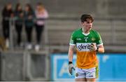 11 May 2022; Daragh McKeon of Offaly during the Electric Ireland Leinster GAA Minor Football Championship Semi-Final match between Dublin and Offaly at Parnell Park in Dublin. Photo by Seb Daly/Sportsfile