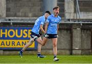 11 May 2022; Joe Quigley of Dublin celebrates after kicking a point during the Electric Ireland Leinster GAA Minor Football Championship Semi-Final match between Dublin and Offaly at Parnell Park in Dublin. Photo by Seb Daly/Sportsfile