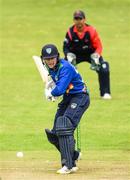 12 May 2022; Stephen Doheny of North West Warriors bats during the Cricket Ireland Inter-Provincial Cup match between North West Warriors and Northern Knights at Bready Cricket Club in Magheramason, Tyrone. Photo by Stephen McCarthy/Sportsfile