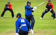 12 May 2022; William McClintock of North West Warriors during the Cricket Ireland Inter-Provincial Cup match between North West Warriors and Northern Knights at Bready Cricket Club in Magheramason, Tyrone. Photo by Stephen McCarthy/Sportsfile