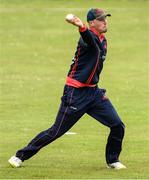 12 May 2022; Ben White of Northern Knights during the Cricket Ireland Inter-Provincial Cup match between North West Warriors and Northern Knights at Bready Cricket Club in Magheramason, Tyrone. Photo by Stephen McCarthy/Sportsfile