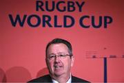 12 May 2022; USA Rugby chief executive officer Ross Young speaking during a World Rugby Cup future hosts announcement media conference at the Convention Centre in Dublin. Photo by Brendan Moran/Sportsfile