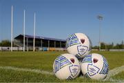 13 May 2022; A general view of footballs before the SSE Airtricity League First Division match between Wexford and Galway United at Ferrycarrig Park in Wexford. Photo by Michael P Ryan/Sportsfile