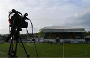 13 May 2022; A TV camera in position before the SSE Airtricity League Premier Division match between Dundalk and Bohemians at Oriel Park in Dundalk, Louth. Photo by Ramsey Cardy/Sportsfile