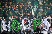 13 May 2022; Shamrock Rovers supporters during the SSE Airtricity League Premier Division match between Shamrock Rovers and Derry City at Tallaght Stadium in Dublin.  Photo by Stephen McCarthy/Sportsfile