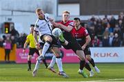 13 May 2022; Mark Connolly of Dundalk and Ciarán Kelly of Bohemians during the SSE Airtricity League Premier Division match between Dundalk and Bohemians at Oriel Park in Dundalk, Louth. Photo by Ramsey Cardy/Sportsfile