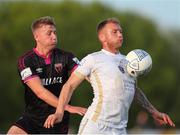 13 May 2022; Stephen Walsh of Galway United in action against Mitchell Byrne of Wexford during the SSE Airtricity League First Division match between Wexford and Galway United at Ferrycarrig Park in Wexford. Photo by Michael P Ryan/Sportsfile