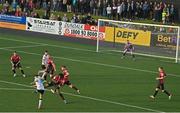 13 May 2022; Steven Bradley of Dundalk shoots at goal during the SSE Airtricity League Premier Division match between Dundalk and Bohemians at Oriel Park in Dundalk, Louth. Photo by Ramsey Cardy/Sportsfile