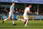 13 May 2022; Stephen Walsh of Galway United, right, celebrates after scoring his side's third goal during the SSE Airtricity League First Division match between Wexford and Galway United at Ferrycarrig Park in Wexford. Photo by Michael P Ryan/Sportsfile