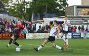 13 May 2022; Robbie Benson of Dundalk scores his side's second goal during the SSE Airtricity League Premier Division match between Dundalk and Bohemians at Oriel Park in Dundalk, Louth. Photo by Ramsey Cardy/Sportsfile