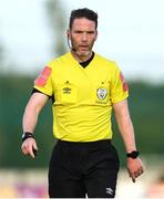 13 May 2022; Referee Eoghan O'Shea during the SSE Airtricity League First Division match between Wexford and Galway United at Ferrycarrig Park in Wexford. Photo by Michael P Ryan/Sportsfile
