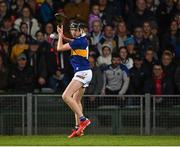11 May 2022; Paddy McCormack of Tipperary scores the equalising point from a free in injury-time of the second half of extra-time, to send the game to penalties, during the Electric Ireland Munster GAA Minor Hurling Championship Final match between Tipperary and Clare at TUS Gaelic Grounds in Limerick. Photo by Piaras Ó Mídheach/Sportsfile