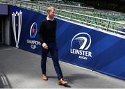 14 May 2022; Leinster head coach Leo Cullen before the Heineken Champions Cup Semi-Final match between Leinster and Toulouse at the Aviva Stadium in Dublin. Photo by Harry Murphy/Sportsfile