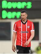 13 May 2022; Shane McEleney of Derry City during the SSE Airtricity League Premier Division match between Shamrock Rovers and Derry City at Tallaght Stadium in Dublin.  Photo by Stephen McCarthy/Sportsfile