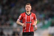 13 May 2022; Brandon Kavanagh of Derry City during the SSE Airtricity League Premier Division match between Shamrock Rovers and Derry City at Tallaght Stadium in Dublin.  Photo by Stephen McCarthy/Sportsfile