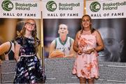 14 May 2022; Basketball Ireland hall of fame inductee Michelle Aspell, centre, with family members during the 2021/22 Basketball Ireland Annual Awards and Hall of Fame ceremony in Dublin on Saturday at Royal Marine Hotel in Dun Laoghaire, Dublin. Photo by Sam Barnes/Sportsfile