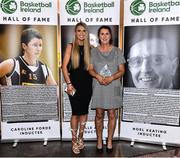 14 May 2022; Basketball Ireland hall of fame inductee Caroline Forde, right, with friends and family during the 2021/22 Basketball Ireland Annual Awards and Hall of Fame ceremony in Dublin on Saturday at Royal Marine Hotel in Dun Laoghaire, Dublin. Photo by Sam Barnes/Sportsfile