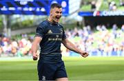 14 May 2022; Jonathan Sexton of Leinster celebrates after the Heineken Champions Cup Semi-Final match between Leinster and Toulouse at Aviva Stadium in Dublin. Photo by Brendan Moran/Sportsfile