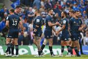 14 May 2022; Leinster players, from left, Garry Ringrose, James Ryan, Andrew Porter, Robbie Henshaw, Jamison Gibson-Park, Josh van der Flier and Rónan Kelleher after the Heineken Champions Cup Semi-Final match between Leinster and Toulouse at Aviva Stadium in Dublin. Photo by Ramsey Cardy/Sportsfile