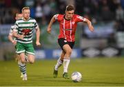 13 May 2022; Joe Thomson of Derry City during the SSE Airtricity League Premier Division match between Shamrock Rovers and Derry City at Tallaght Stadium in Dublin.  Photo by Stephen McCarthy/Sportsfile
