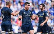 14 May 2022; Dan Sheehan of Leinster celebrates at the final whistle of the Heineken Champions Cup Semi-Final match between Leinster and Toulouse at Aviva Stadium in Dublin. Photo by Brendan Moran/Sportsfile