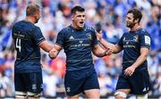 14 May 2022; Dan Sheehan of Leinster celebrates at the final whistle of the Heineken Champions Cup Semi-Final match between Leinster and Toulouse at Aviva Stadium in Dublin. Photo by Brendan Moran/Sportsfile