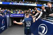 14 May 2022; Jonathan Sexton of Leinster after his side's victory in the Heineken Champions Cup Semi-Final match between Leinster and Toulouse at the Aviva Stadium in Dublin. Photo by Harry Murphy/Sportsfile