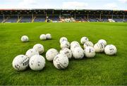 14 May 2022; A general view of footballs on the pitch before the Munster GAA Senior Football Championship Semi-Final match between Tipperary and Limerick at FBD Semple Stadium in Thurles, Tipperary. Photo by Diarmuid Greene/Sportsfile