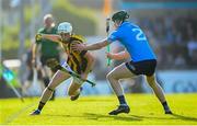 14 May 2022; Cian Kenny of Kilkenny in action against James Madden of Dublin during the Leinster GAA Hurling Senior Championship Round 4 match between Dublin and Kilkenny at Parnell Park in Dublin. Photo by Stephen McCarthy/Sportsfile