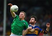 14 May 2022; Hugh Bourke of Limerick in action against Shane O'Connell of Tipperary during the Munster GAA Senior Football Championship Semi-Final match between Tipperary and Limerick at FBD Semple Stadium in Thurles, Tipperary. Photo by Diarmuid Greene/Sportsfile