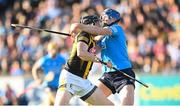14 May 2022; Walter Walsh of Kilkenny in action against Conor Burke of Dublin during the Leinster GAA Hurling Senior Championship Round 4 match between Dublin and Kilkenny at Parnell Park in Dublin. Photo by Stephen McCarthy/Sportsfile