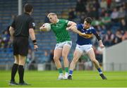 14 May 2022; Adrian Enright of Limerick in action against Shane O'Connell of Tipperary during the Munster GAA Senior Football Championship Semi-Final match between Tipperary and Limerick at FBD Semple Stadium in Thurles, Tipperary. Photo by Diarmuid Greene/Sportsfile