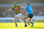 14 May 2022; Eoin Cody of Kilkenny in action against Eoghan O'Donnell of Dublin during the Leinster GAA Hurling Senior Championship Round 4 match between Dublin and Kilkenny at Parnell Park in Dublin. Photo by Stephen McCarthy/Sportsfile