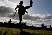 14 May 2022; Aonghus Clarke of Westmeath warms-up ahead of the Leinster GAA Hurling Senior Championship Round 4 match between Westmeath and Wexford at TEG Cusack Park in Mullingar, Westmeath. Photo by Daire Brennan/Sportsfile