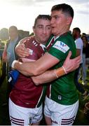 14 May 2022; Noel Conaty, left, and Joey Boyle of Westmeath celebrate after the Leinster GAA Hurling Senior Championship Round 4 match between Westmeath and Wexford at TEG Cusack Park in Mullingar, Westmeath. Photo by Daire Brennan/Sportsfile