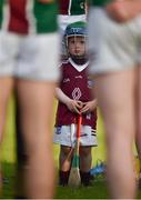 14 May 2022; Oisín Craig, aged 3, son of Westmeath player Aaron Craig, listens during the post-match huddle after the Leinster GAA Hurling Senior Championship Round 4 match between Westmeath and Wexford at TEG Cusack Park in Mullingar, Westmeath. Photo by Daire Brennan/Sportsfile
