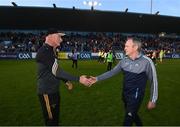 14 May 2022; Kilkenny manager Brian Cody and Dublin manager Mattie Kenny after the Leinster GAA Hurling Senior Championship Round 4 match between Dublin and Kilkenny at Parnell Park in Dublin. Photo by Stephen McCarthy/Sportsfile