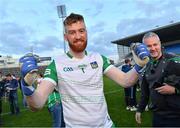 14 May 2022; Limerick captain Donal O'Sullivan celebrates after the Munster GAA Senior Football Championship Semi-Final match between Tipperary and Limerick at FBD Semple Stadium in Thurles, Tipperary. Photo by Diarmuid Greene/Sportsfile