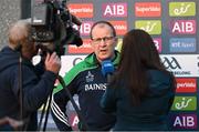 14 May 2022; Limerick manager Billy Lee is interviewed after the Munster GAA Senior Football Championship Semi-Final match between Tipperary and Limerick at FBD Semple Stadium in Thurles, Tipperary. Photo by Mark Sheahan /Sportsfile Photo by Mark Sheahan/Sportsfile