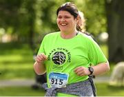 15 May 2022; Runner Sharon Healy during the Irish Runner 5k sponsored by Sports Travel International incorporating the AAI National 5k Road Championships at Phoenix Park in Dublin. Photo by Harry Murphy/Sportsfile