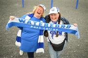 15 May 2022; Waterford supporters Aoife, left, and Shelly Phelan before the Munster GAA Hurling Senior Championship Round 4 match between Waterford and Cork at Walsh Park in Waterford. Photo by Stephen McCarthy/Sportsfile
