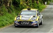 15 May 2022; Josh Moffett and Keith Moriarty in a Hyundai R5 in action during the Carlow Rally Round 4 of the National Championship in Kildavin Co. Carlow. Photo by Philip Fitzpatrick/Sportsfile
