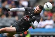 15 May 2022; Kildare goalkeeper Mark Donnellan is beaten for Westmeath's first goal, scored by Ronan O’Toole of Westmeath, not pictured, during the Leinster GAA Football Senior Championship Semi-Final match between Kildare and Westmeath at Croke Park in Dublin. Photo by Piaras Ó Mídheach/Sportsfile