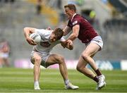 15 May 2022; Kevin Feely of Kildare in action against Ray Connellan of Westmeath during the Leinster GAA Football Senior Championship Semi-Final match between Kildare and Westmeath at Croke Park in Dublin. Photo by Seb Daly/Sportsfile