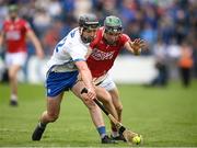 15 May 2022; Patrick Curran of Waterford in action against Mark Coleman of Cork during the Munster GAA Hurling Senior Championship Round 4 match between Waterford and Cork at Walsh Park in Waterford. Photo by Stephen McCarthy/Sportsfile