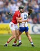 15 May 2022; Mark Coleman of Cork in action against Dessie Hutchinson of Waterford during the Munster GAA Hurling Senior Championship Round 4 match between Waterford and Cork at Walsh Park in Waterford. Photo by Stephen McCarthy/Sportsfile