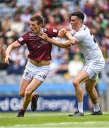 15 May 2022; John Heslin of Westmeath and Mick O’Grady of Kildare tussle during the Leinster GAA Football Senior Championship Semi-Final match between Kildare and Westmeath at Croke Park in Dublin. Photo by Piaras Ó Mídheach/Sportsfile